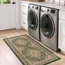DEXI Anti Fatige Cushioned Kitchen Floor Mats Non Slip Runner 24x87, Green
