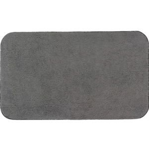 Microfiber Toilet Rug Grey 16" x 24"