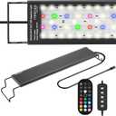 24/7 LED Aquarium Light with Remote for 24-30 Inch Plant & Fish Tank IP68, 12-Color & Gradient & Full Spectrum Light with Timer, Auto On/Off, Brightness, Extendable Brackets for Freshwater