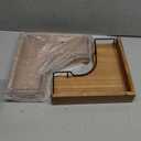 2-Tier Bathroom Counter Organizer, Wooden Corner Shelf for Vanity Countertop Skincare & Makeup, Storage and Organization for Kitchen