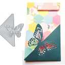 2 x Wedding Couple Butterfly Edge Metal Die Cuts for Card Making,Valentine's Flower Love Heart Card Cutting Dies Cut Stencils DIY Scrapbooking Album Decorative Embossing Paper Card Embossing Craft