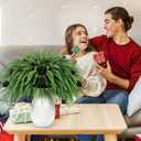 12 Pcs Christmas Norfolk Pine Stems with Pine Cones,18" Norfolk Pine Artificial Branches Greenery Christmas Stems Picks DIY Crafts Faux Xmas Branches for Garland Home Decoration Indoor Outdoor Decor