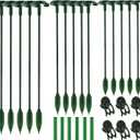 2 x Plant Support Stakes for Indoor - 15pcs Garden Sticks with 3 Adjustable Heights for Monstera/Orchid/Pepper/Flower, Plants Holder Pole with 6 Clips