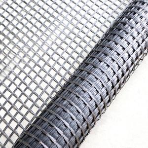 Universal Retaining Wall Geogrid Roll 4' x 98' for walls up to 6 feet in height Fiberglass Geo Grid Tensile Force Value 50KN Soil Reinforcement Slope Reinforcement Pavement Repair and Crack Prevention