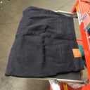 luvamia Jean Skirts for Women Denim Mini Trendy High Waisted Stretchy Asymmetrical Faux Wrap Short Skirt with Pockets, Washed Black Medium