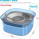 UPSKY 70oz Dog Water Bowl 2L No Spill Dog Bowls Large Capacity Spill Proof Slow Water Feeder, No Splash Dog Bowl Pet Water Dispenser Vehicle Carried Travel Slow Drinking Bowls for Messy Drinkers, Cats