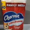 Charmin Ultra Strong Clean Touch Toilet Paper, 24 Family Mega Rolls = 120 Regular Rolls
