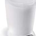 simplehuman 6 Liter / 1.6 Gallon Compact Plastic Round Bathroom Step Trash Can, White Plastic