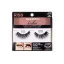 KISS Magnetic Lashes, Crowd Pleaser, 1 Pair of Synthetic False Eyelashes With 5 Double Strength Magnets, Wind Resistant, Dermatologist Tested Fake Lashes Last Up To 16 Hours, Reusable Up To 15 Times (2 Count (Pack of 1))
