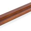 Vinyl Record Wall Mount - an Elegant Display Ledge Made from Solid Wood - This Vinyl Record Shelf Will Hold Records of Any Size (Brown)