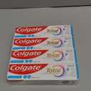 Colgate Total Active Prevention Whitening Gel Toothpaste with Fluoride, Bulk with Clinically Proven Formula That Fights Plaque Bacteria, Mint, 4 Pack, 5.1 oz