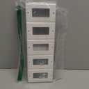 Decorator Wall Plates 1-Gang Switch Outlet Electrical Cover Plate Unbreakable Thermoplastic Faceplate for Light Receptacle Outlet Switch, White (10 Pack)