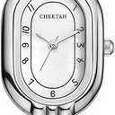 CHEETAH Women's Dainty Bangle Watch Small Vintage Bracelet, Easy Read Numeral Dial Waterproof