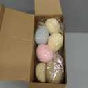 Oudain 7.9 FT Easter Egg Garland Kit Easter Hanging Ornament Colorful Egg Bunting Banner Tree Decorations for Indoor Outdoor Home Wall Fireplace Stairs (Dark Morandi)