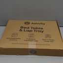 Breakfast in Bed Tray Lap Desk | Ergonomic Bamboo Bed Table Tray for Work, Rest | Comfortable Bed Desk w/Foldable Legs, Phone Holder, Cushions, Anti-Spill Edges | Adjustable Laptop Table/Lap Tray