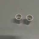 2 Pcs 2 Inch PVC Coupling Pipe Fittings, Fits Standard 2" SCH 40 PVC Pipe with 2.375" OD, White Straight Socket PVC Pipe Connectors for Plumbing, Irrigation and DIY PVC Projects