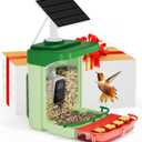 Bilantan Smart Bird Feeder with Camera Solar Powered 2 in 1, Only 2.4G WiFi Compatible, Lifetime Free Al Bird Identification, Hummingbird Feeder Camera, Ultimate Gifts for Bird Lovers