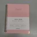 Forvencer Academic Planner 2025-2026, Hardcover Weekly & Monthly Calendar Planner, July 2025 - June 2026, 8.5" x 11", Daily Agenda Book with Tabs, College Organizer Notebook, School Supplies for Student Teacher Classroom, Pink