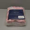 Bigacogo Chunky Knit Throw Blanket for Couch, 40x60 inches, 100% Hand Knitted with Thick Jumbo Chenille Yarn, Cozy Soft Large Rope Knot Cable Crochet Blankets for Sofa Bed Living Room, Blush Pink