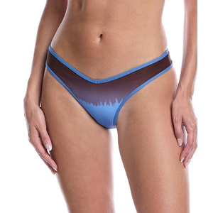 WeWoreWhat v front bikini bottoms in blue ombre, Small