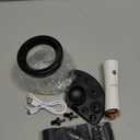 RICRIS Premium Makeup Brush Cleaner Dryer Super-Fast Electric Brush Cleaner Machine Automatic Brush Cleaner Spinner Makeup Brush Tools (White)