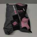 SKATEWIZ Kids and Adults Knee Pads and Elbow Pads Set with Wrist Guards for Roller Skating [6pc] - Skating Protective Gear for Roller Skates & Skateboard (M (Teen/Adult 16 years and older), PINK BLACK)