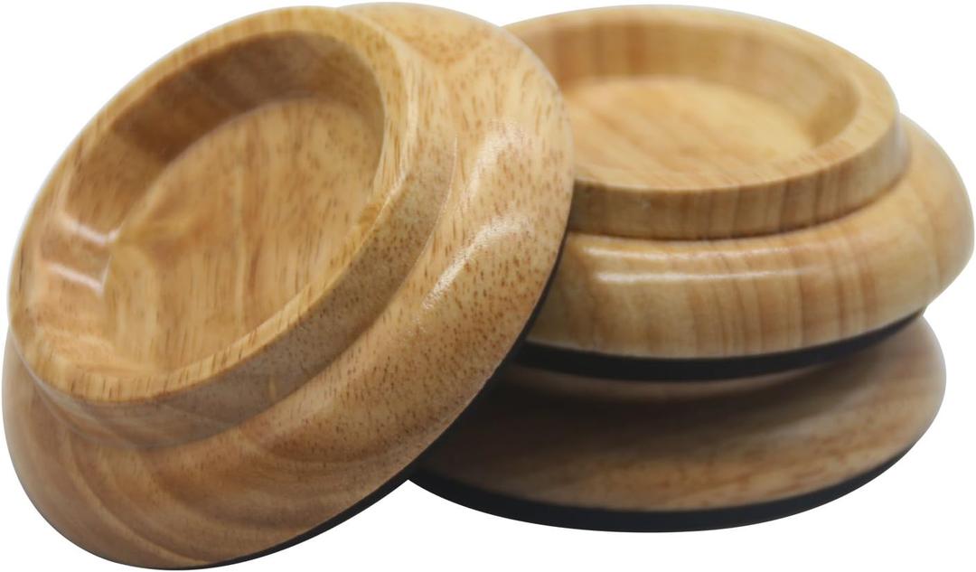 Piano Caster Cups Grand Piano Caster Cups Wood coasters Cups Piano Caster Pads for Grand Piano (Oak)