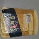 Riveira Two Tone Bamboo Wood Cutting Board  Versatile And Durable: Set Of 3 Pcs Rectangular Wooden Cutting Board  Natural Wooden Cutting Boards For Kitchen  Complete Bamboo Wooden Chopping Board