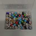 Large Hole Rhinestone Beads for Pens & Keychains - 100pcs Multicolor 12mm Spacer Beads for Jewelry Making