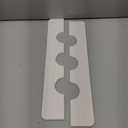 3 Hole White Faucet Mat for Kitchen Sink Bathroom 16.1" x 5" Kitchen Faucet Absorbent Mat Diatomite Splash Guard Quick Drying Stone Drip Catcher Hole 2.24" Holes Spaced About 1.77 "