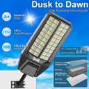 Solar Street Lights Outdoor Waterproof - Large 10000W Commercial Outdoor Solar Light Dusk to Down with Motion Sensor Remote Control LED Parking Lot Flood Lights for Yard Garden Walkway