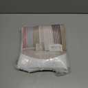 AmazerBath Short Shower Curtain 72x65 Inches, White Shower Curtain Waffle Textured, Heavy Duty 240GSM, Fabric Shower Curtain, Hotel Quality Bathroom Shower Curtains, Thick and Heavy