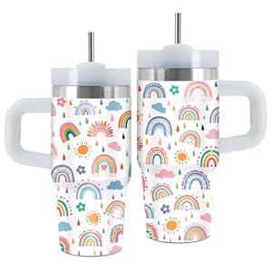 Animal Lovers Gifts for Daughter Women, 14 Oz Animal Tumbler with Handle & Straw, Thanksgiving Christmas Birthday Gift for Daughter Friend Teen Girl Sister Bestie, Animals Cup for Son, 1 PCS