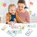 Dolanus 30 Read and Rhyme Flip Books, Word Family ABC Vocabulary Flashcards, Kindergarten Sight Word - Learn to Read Phonics Flash Cards Activity Games, Toys for Kids Toddlers Ages 3-8 Years Old