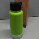 koodee Water Bottle-32 oz Stainless Steel Vacuum Insulated Water Bottle with Straw Metal Sports Flask for Adults (Apple Green)