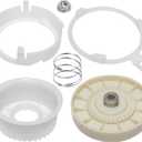 PartsBroz W10721967 Washer Pulley Clutch Kit for Whirlpool MVWX655DW1 MVWC565FW1 WTW5057LW0 WTW5000DW1 WTW4816FW3 WTW5000DW3 NTW4516FW3 MVW6230HW2 MVWC565FW2 WTW4816FW2 WTW4855HW1 MVW6230HW0