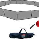 Portable Gaga Ball Pit Kit 15 FT Gaga Pit - Strong Nylon Mesh, Inflatable Gaga Ball, Pump & Carry Bag, Adult Ball Pit for Field Day Games & Physical Education Equipment