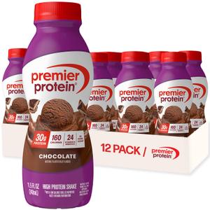 Premier Protein Shake, Chocolate, 30g Protein, No Added Sugar, 24 Vitamins & Minerals to Support Immune Health, 11.5 fl oz, 10Pack (EXP 01-13-2027)