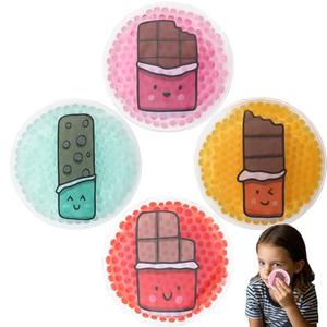 Kids Ice Packs, Boo Boo Ice Pack Cold Therapy and Pain Relief for Minor Cuts, Small Ice Pack Pain Relief for Bruise, Injuries (Round ice Pack(12 Count))