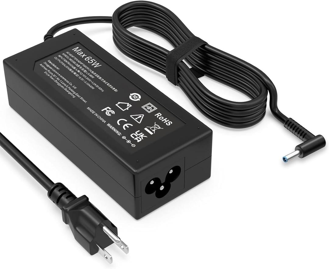 GKLSPL Replacement for 65W HP Laptop Charger Compatible with HP Pavilion X360 11 14 15 17,Envy 13 15 X360,Elitebook 840 G5,Probook 640 G2,Zbook 14u G4 G5,15-f111dx 15-f272wm 15-f278nr 15-r052nr
