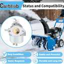 Carbhub 640052 Carburetor for Tecumseh 640349 640054 640058 640058A HMSK80 HMSK85 HMSK90 HMSK100 HSMK110 LH318A LH358SA 8HP 9HP 10HP Snowblower Generator Chipper Shredder - Tecumseh 640052 640054 Carb