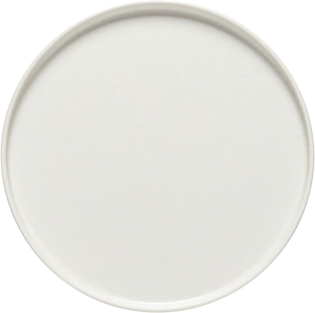 Costa Nova Ceramic Stoneware 11'' Dinner Plate - Redonda Collection, White | Microwave & Dishwasher Safe Dinnerware | Food Safe Glazing | Restaurant Quality Tableware