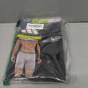 SHEATH V Men's 8" Sports Performance Boxer Briefs w/Horizontal Fly - Black | Single Pouch, Athletic Fit (XX-Large)