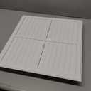 16x16 Air Vent Covers, Air Return Vent Cover Grill for Ceiling & Sidewall, Adjustable Airflow, Quiet Operation HVAC Cold Air Intake Grille for Home Improvement, White