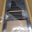 WOA WOA 3 Step Ladder, Foldable Step Stool, Aluminum Lightweight Ladder for Home Kitchen Closet, Anti-Slip Pedals, Ease of Folding, Portable, 300lbs Capacity - Black