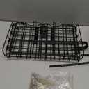 Knee Scooter Basket Accessory, Removable Wire Basket, Fits Most Knee Scooter Models, Easy Installation, Foldable Design, Black Metal Handlebar Mount