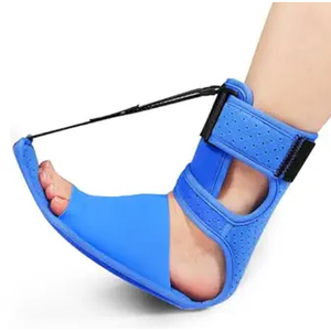 Plantar Fasciitis Night Splint Relief Straps,Support Relief Foot Drop Achilles Tendonitis Day Night(Blue-1PC)