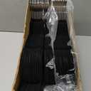 Zober Velvet Hangers 50 Pack - Black for Coats, Pants & Dress Clothes - Non Slip w/ 360 Degree Swivel, Holds up to 10 lbs - Strong Felt Hangers for Clothing