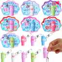 JOYIN 28 Pack Valentines Day Gifts for Kids Classroom, Cute Mini Tumbler Keychain with Valentines Day Cards, Mini Cups for Boys Girls School Classroom Exchange Gift, Party Favor, Classroom Prizes