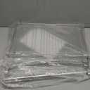 TQVAI Over Sink Dish Drainer Drying Rack, Stainless Steel Foldable Wall Mounted Dish Racks with Drainboard Hanging Rod and Sponge Holder, Silver